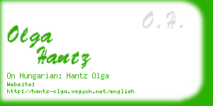 olga hantz business card
